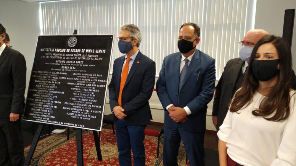 Governador Romeu Zema participa da inauguração da nova sede do Ministério Público em Governador Valadares
