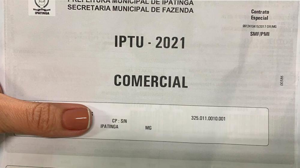 Prefeitura de Ipatinga alerta sobre vencimento de IPTU Comercial 
