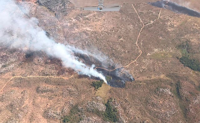 Estado passa a monitorar diariamente, por via aérea, incêndios florestais no Norte de Minas 