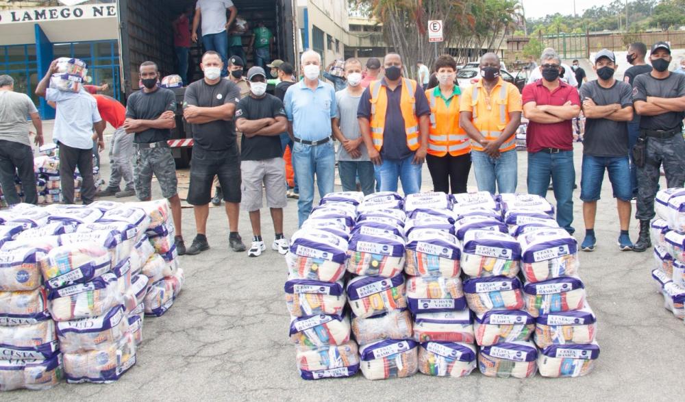 Ipatinga recebe doações de cestas básicas para famílias em vulnerabilidade social