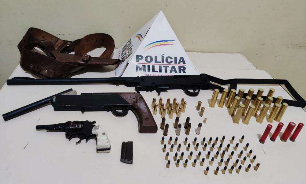 Operação da PM apreende armas e munições em Timóteo