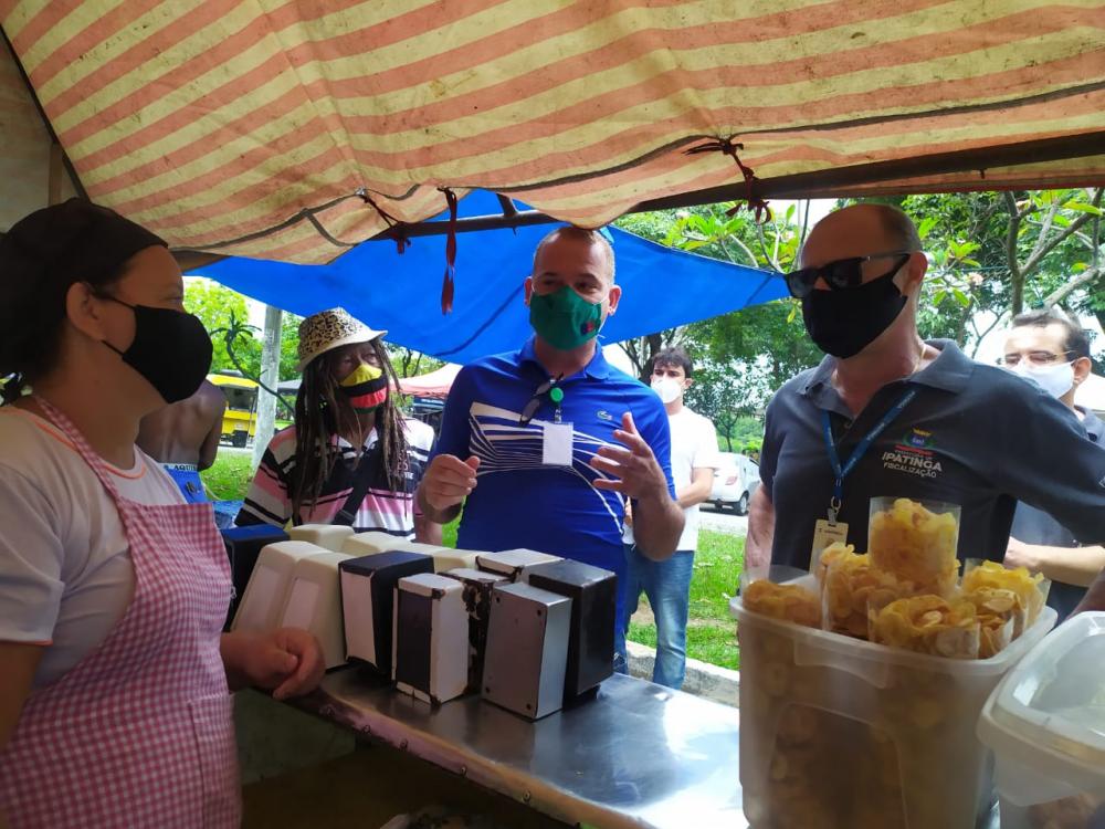 Ação de combate a Covid-19 é realizada no Parque Ipanema