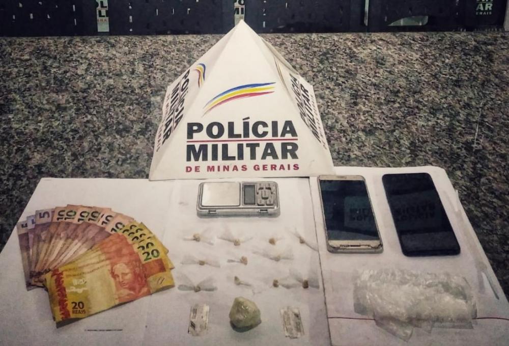 Homem é pego com drogas durante abordagem da PM, em Fabriciano