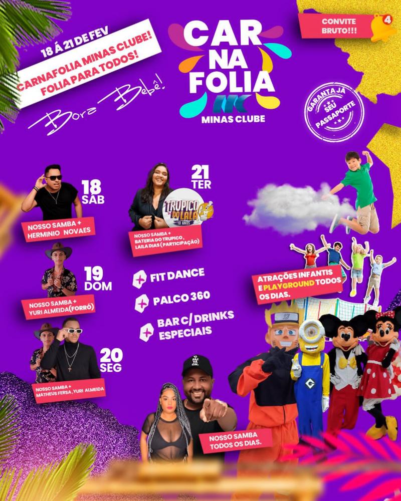 CarnaFolia Minas Clube, Folia para todos! 