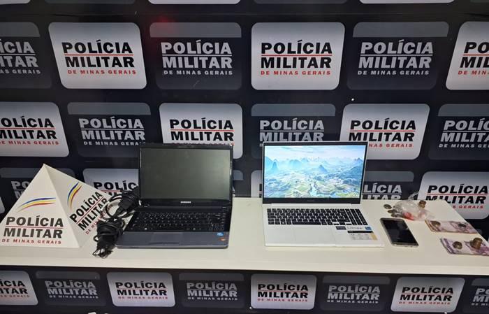 Armas apreendidas e produtos de furto recuperados em Manhuaçu